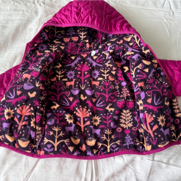 Columbia Pink Reversible Puffer Hooded Jacket - Picture 4 of 8